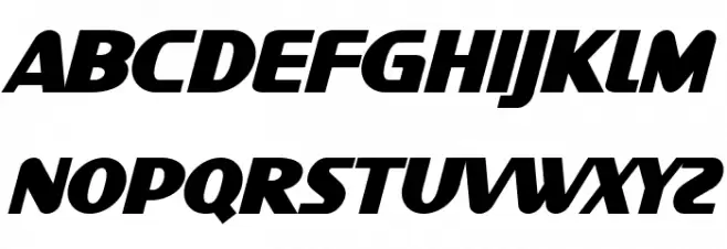 SF Intellivised Bold Italic Caratteri MAIUSCOLE