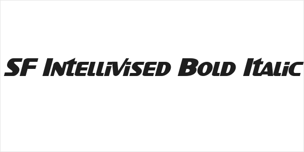 SF Intellivised Bold Italic Logo