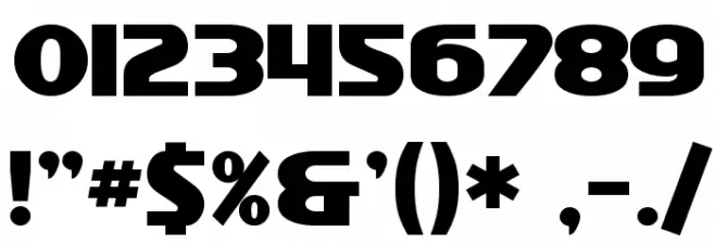 SF Intellivised Bold Font OTHER CHARS