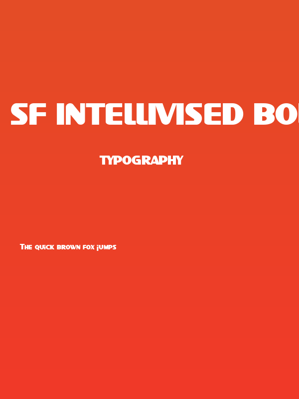 SF Intellivised Bold Poster