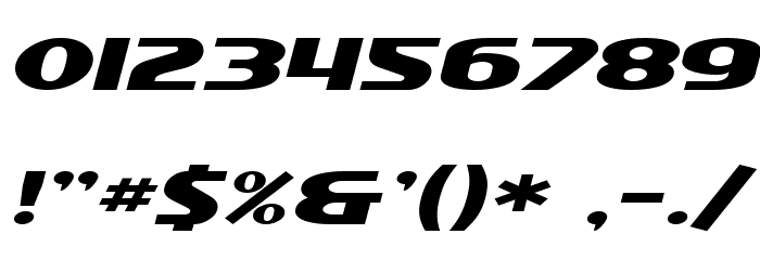 SF Intellivised Extended Italic フォント その他の文字