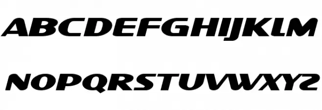 SF Intellivised Extended Italic Fonte MAIÚSCULAS
