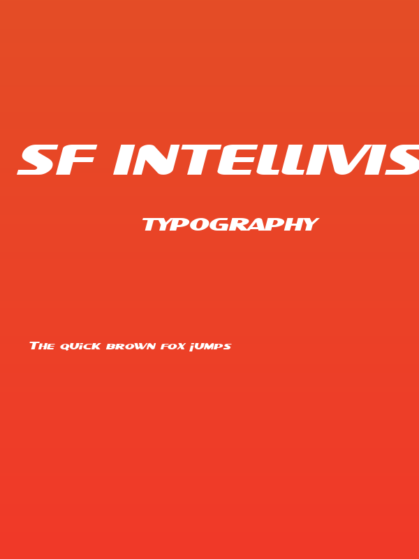 SF Intellivised Extended Italic Poster