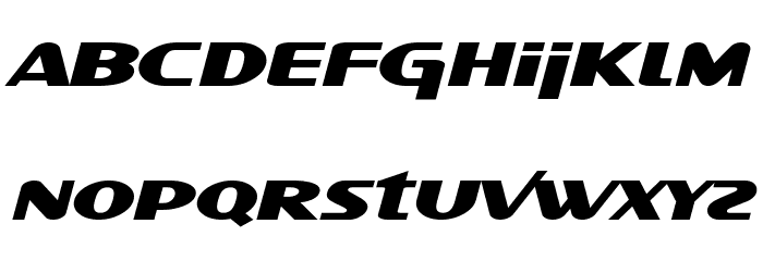SF Intellivised Extended Italic フォント 小文字