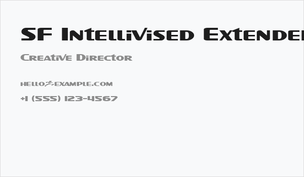 SF Intellivised Extended Business Card