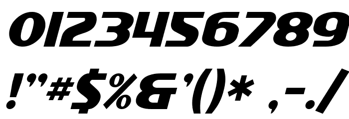 SF Intellivised Italic Font OTHER CHARS