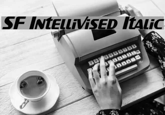 SF Intellivised Italic Font examples