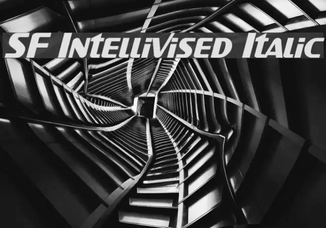 SF Intellivised Italic Font examples
