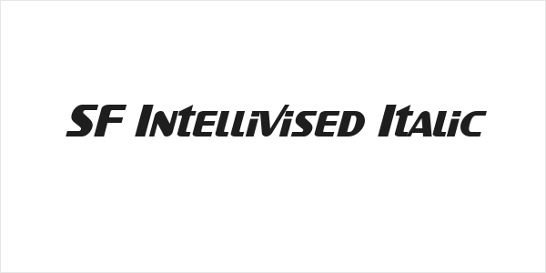 SF Intellivised Italic Logo