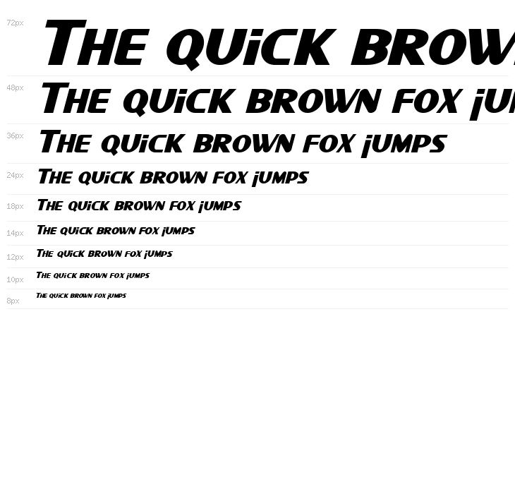 SF Intellivised Italic Waterfall