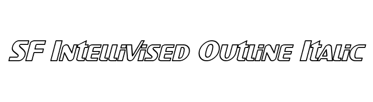 SF Intellivised Outline Italic  Fuentes Gratis Descargar