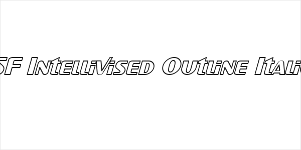 SF Intellivised Outline Italic Logo