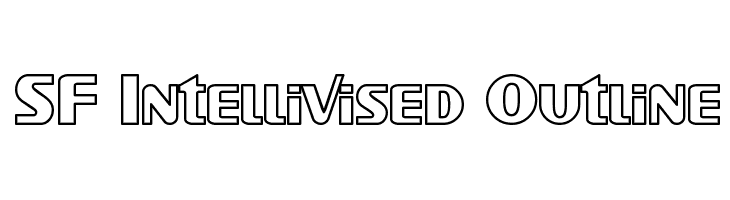 SF Intellivised Outline  les polices de caractères gratuit tlcharger