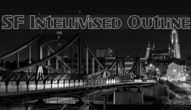SF Intellivised Outline Font examples