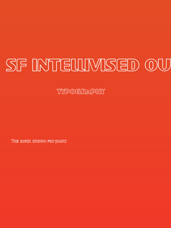 SF Intellivised Outline Poster