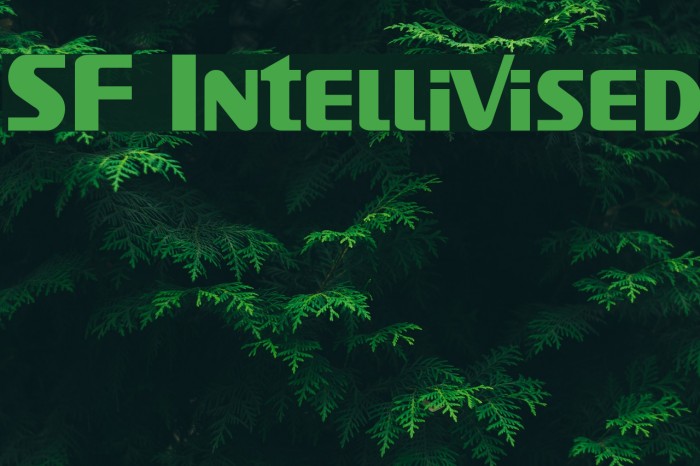 SF Intellivised Font examples