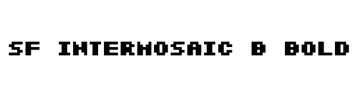 SF Intermosaic B Bold  Free Fonts Download