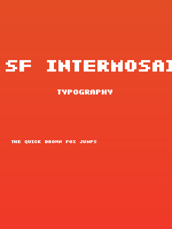 SF Intermosaic B Bold Poster