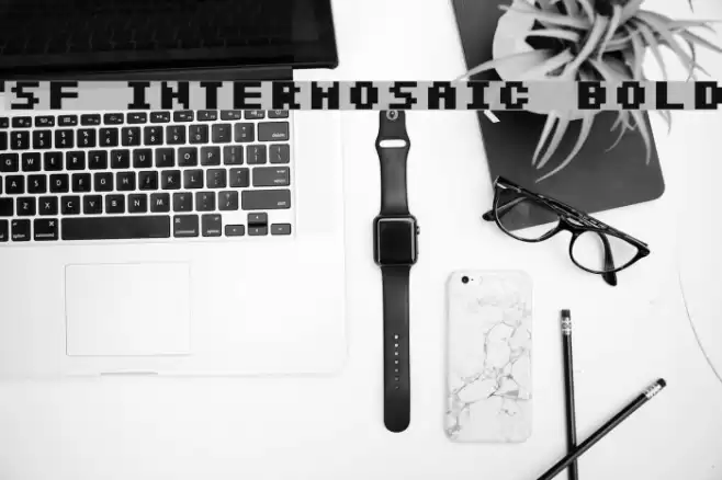 SF Intermosaic Bold Font examples