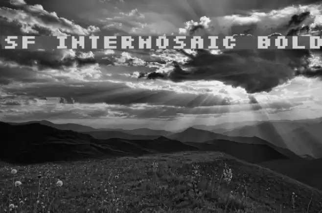 SF Intermosaic Bold Font examples