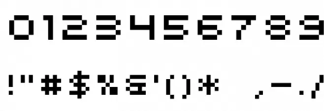 SF Intermosaic フォント その他の文字