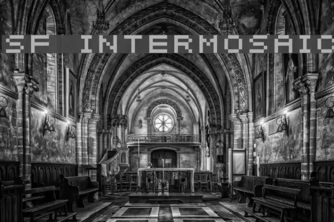 SF Intermosaic フォント examples