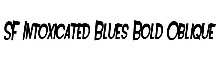 SF Intoxicated Blues Bold Oblique  Скачать бесплатные шрифты