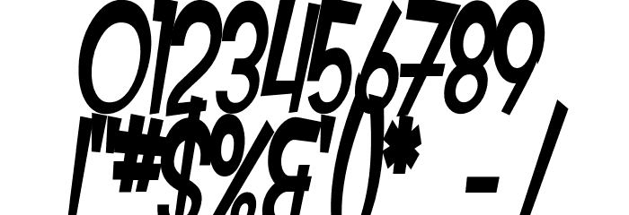 SF Intoxicated Blues Bold Oblique Font OTHER CHARS