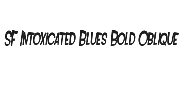 SF Intoxicated Blues Bold Oblique Logo