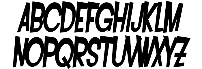SF Intoxicated Blues Bold Oblique Font LOWERCASE