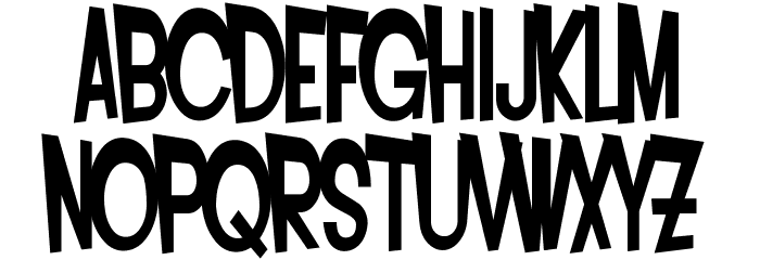 SF Intoxicated Blues Bold Font LOWERCASE