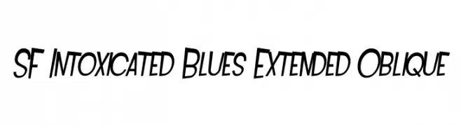SF Intoxicated Blues Extended Oblique  font caratteri gratis