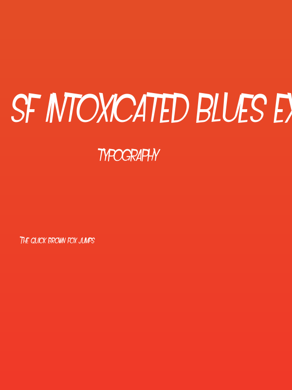 SF Intoxicated Blues Extended Oblique Poster