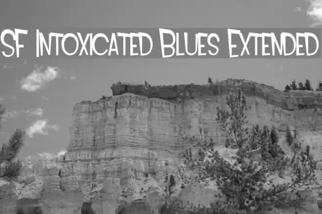 SF Intoxicated Blues Extended Font examples