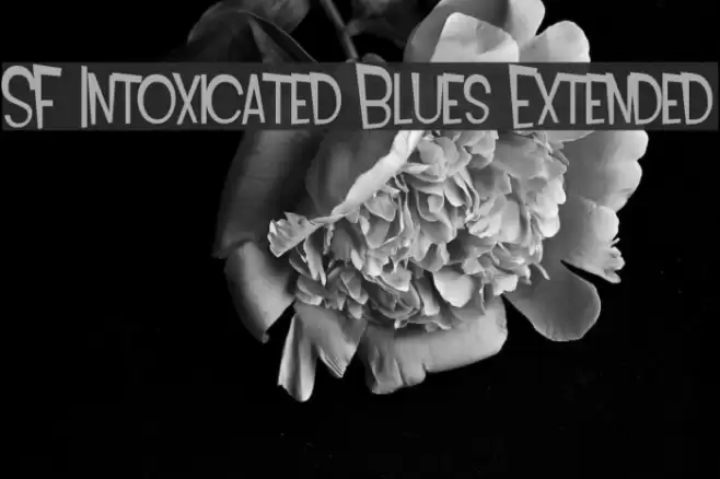 SF Intoxicated Blues Extended Font examples