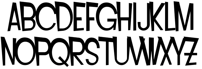 SF Intoxicated Blues Extended Font LOWERCASE