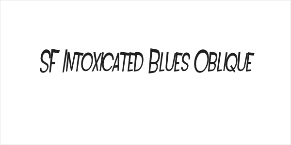 SF Intoxicated Blues Oblique Logo