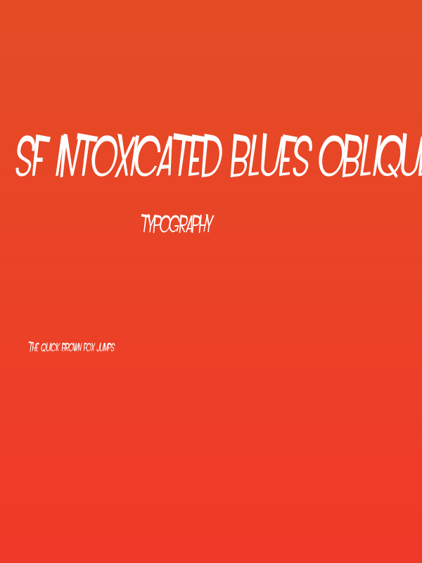 SF Intoxicated Blues Oblique Poster