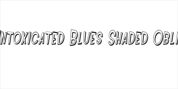 SF Intoxicated Blues Shaded Oblique Logo