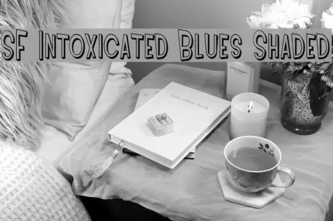 SF Intoxicated Blues Shaded Font examples