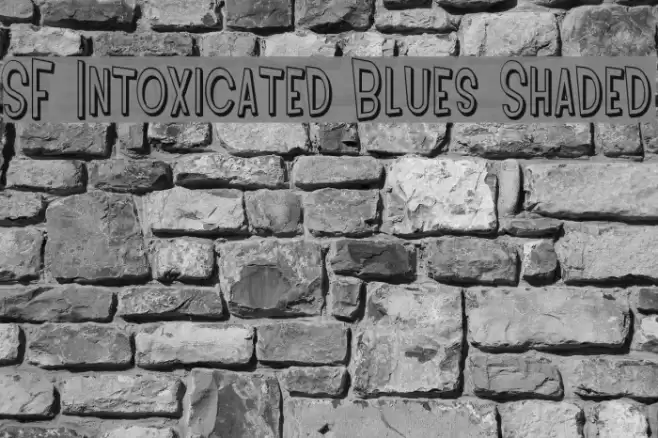 SF Intoxicated Blues Shaded Font examples