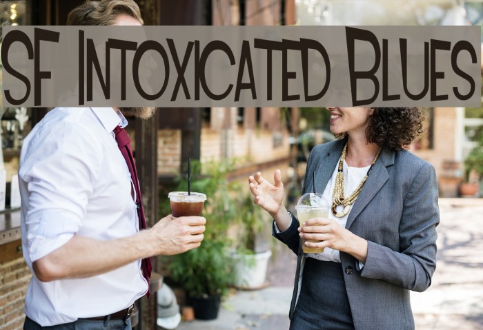 SF Intoxicated Blues Font examples