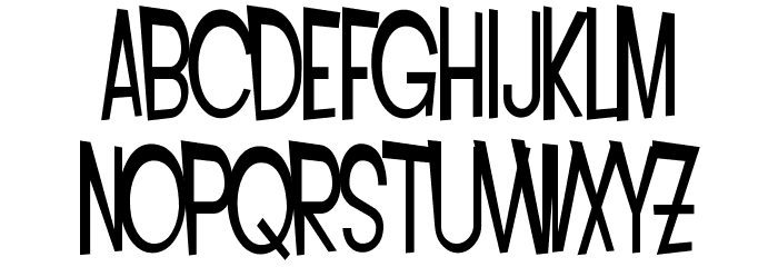 SF Intoxicated Blues Font LOWERCASE