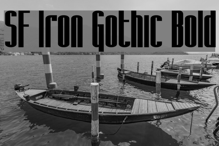 SF Iron Gothic Bold Font examples