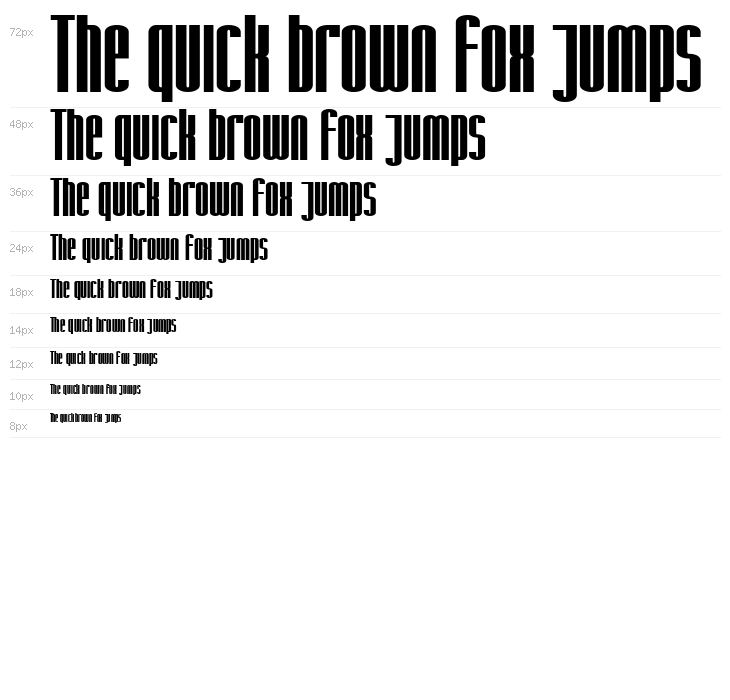 SF Iron Gothic Bold Waterfall