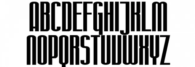 SF Iron Gothic フォント 大文字
