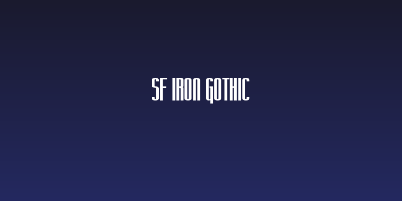 SF Iron Gothic Social Header