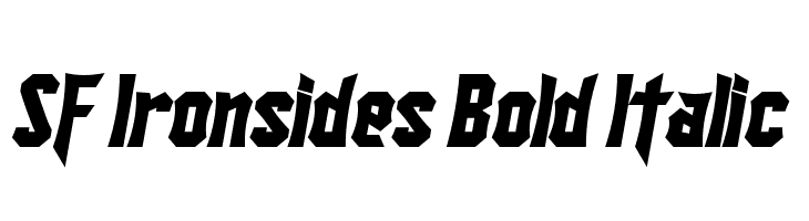 SF Ironsides Bold Italic  नि: शुल्क फ़ॉन्ट्स डाउनलोड