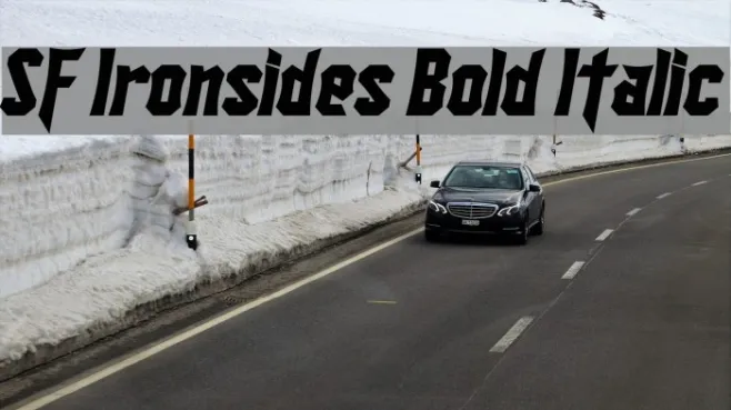 SF Ironsides Bold Italic Example 2