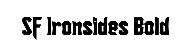 SF Ironsides Bold  免费字体下载